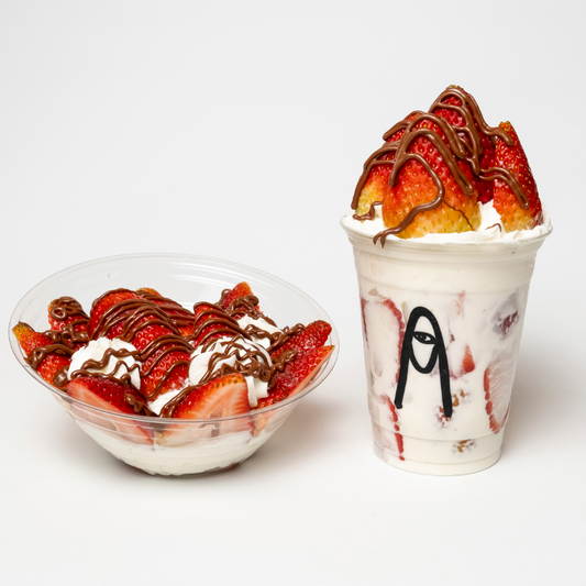 Doble Placer: Fresas con Chantilly en Copa y Bowl🍓🍫